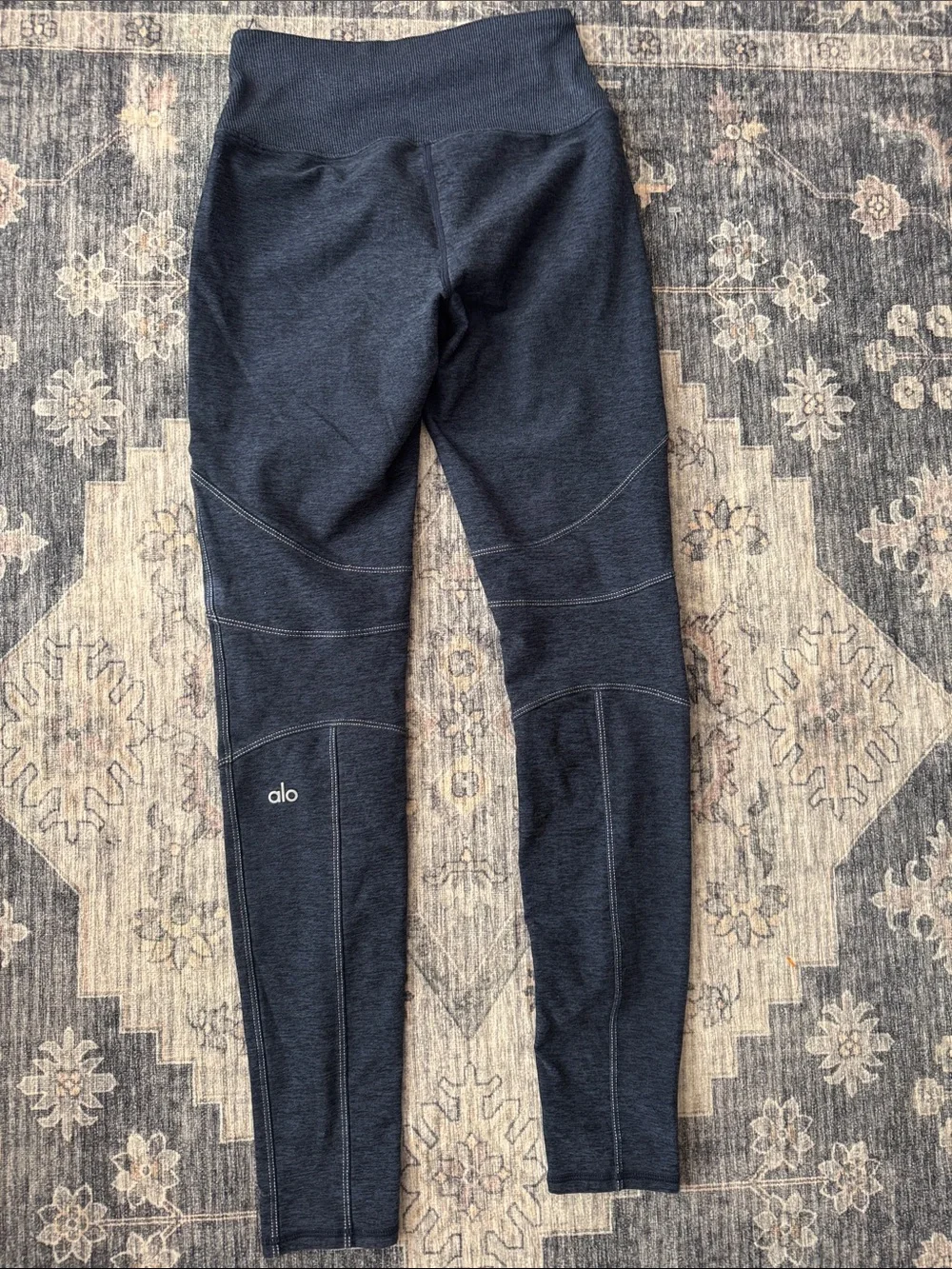 ALO Yoga Heathered Charcoal High-Rise Leggings